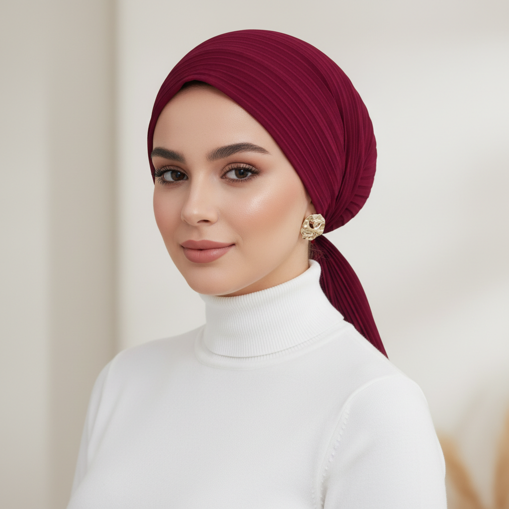 مينى شيفون بليسيه سادة