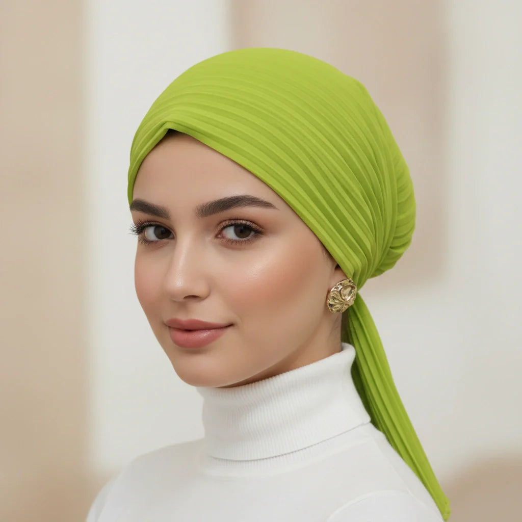 مينى شيفون بليسيه سادة