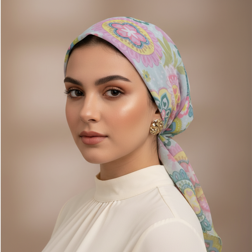 ميني تاي شيفون مشجر (بندانة +توكة)