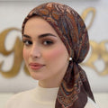 ميني تاي شيفون (بندانه+توكه)بني فاتح