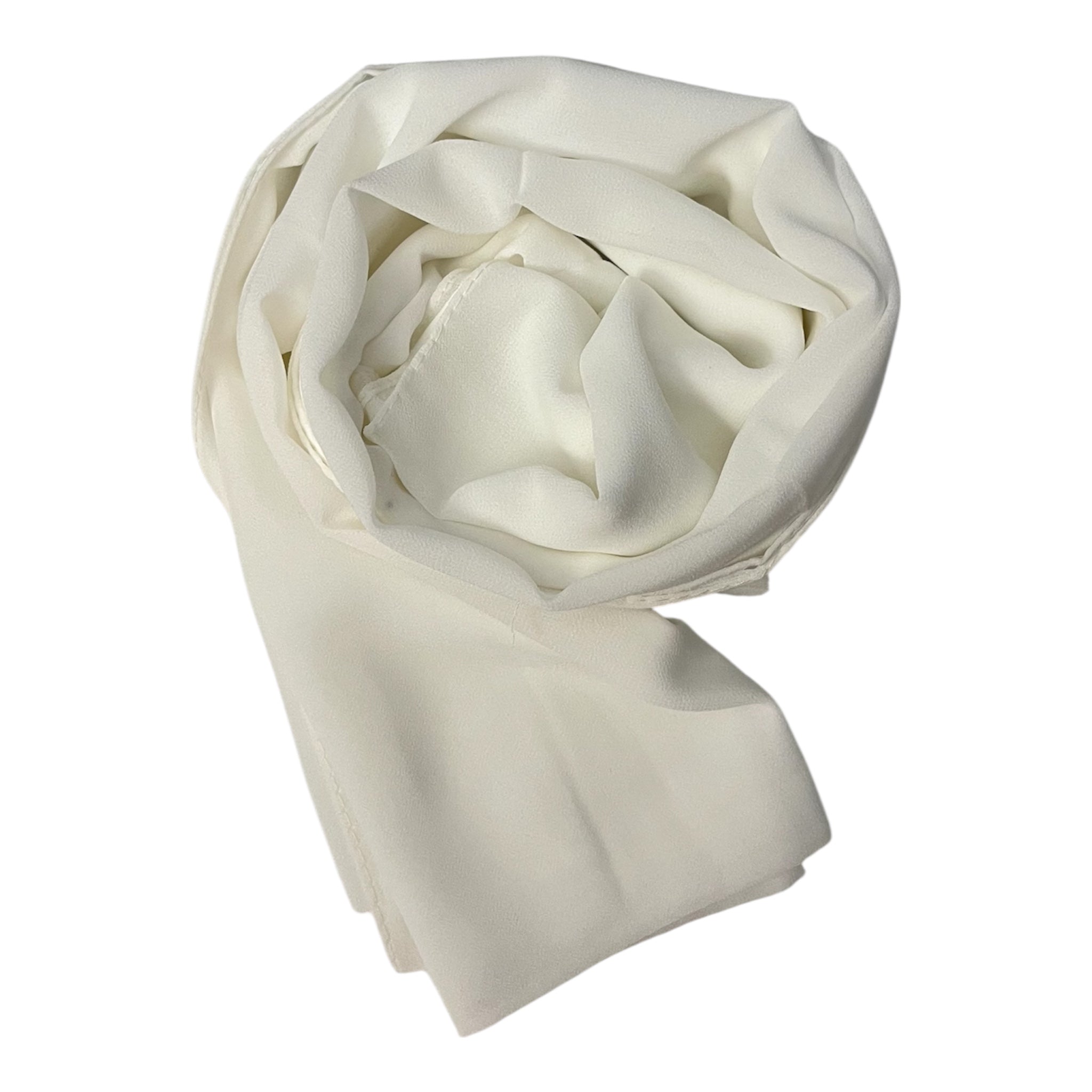 ايزي سكارف شيفون ابيض