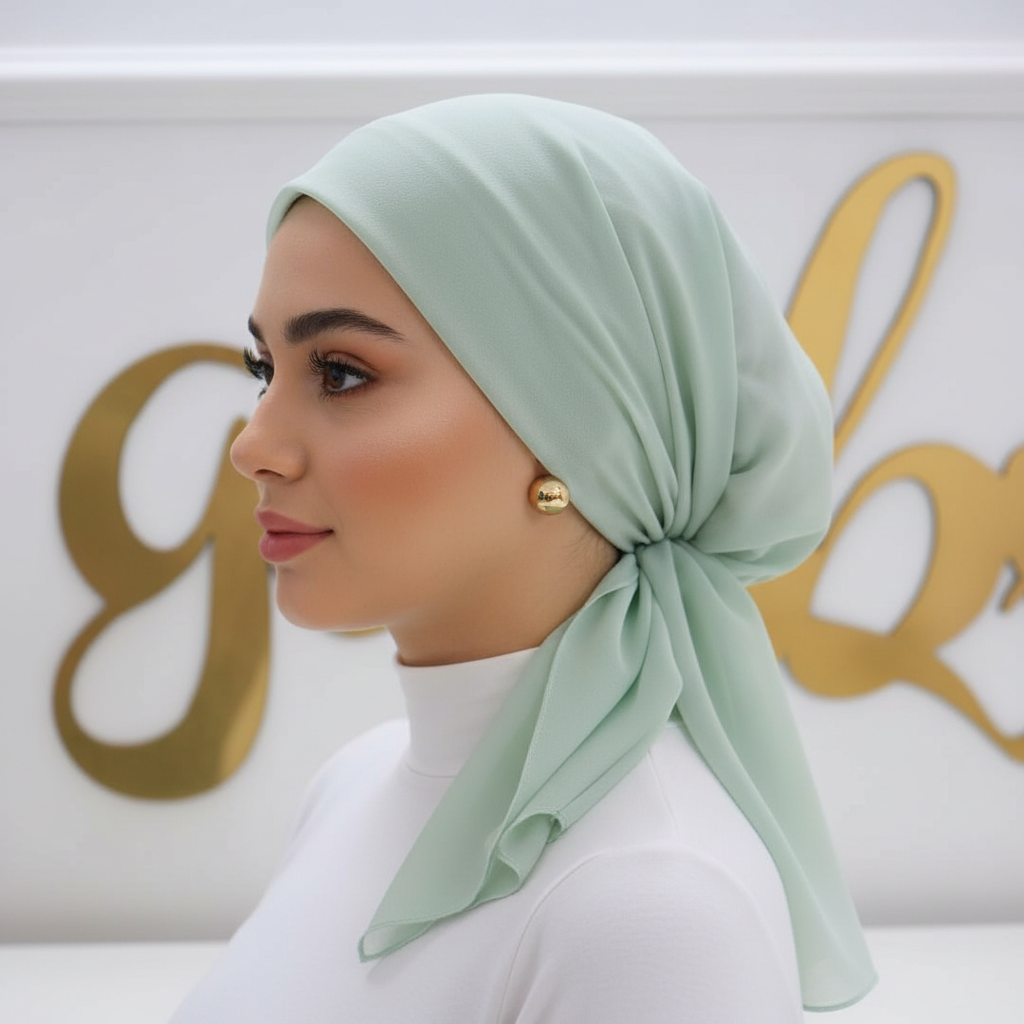 ميني تاي شيفون سادة (توكه+بندانه)