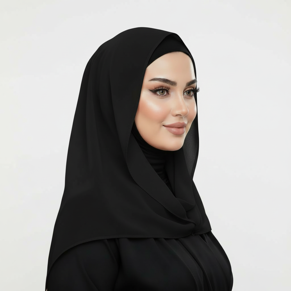 ايزي سكارف شيفون اسود